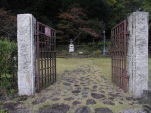 シーボルト邸跡の入り口（建物は残っていません）