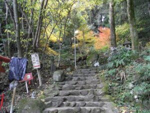 途中からかなり急な階段になります