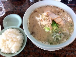 鹿児島空港の近くにあったラーメン屋にて