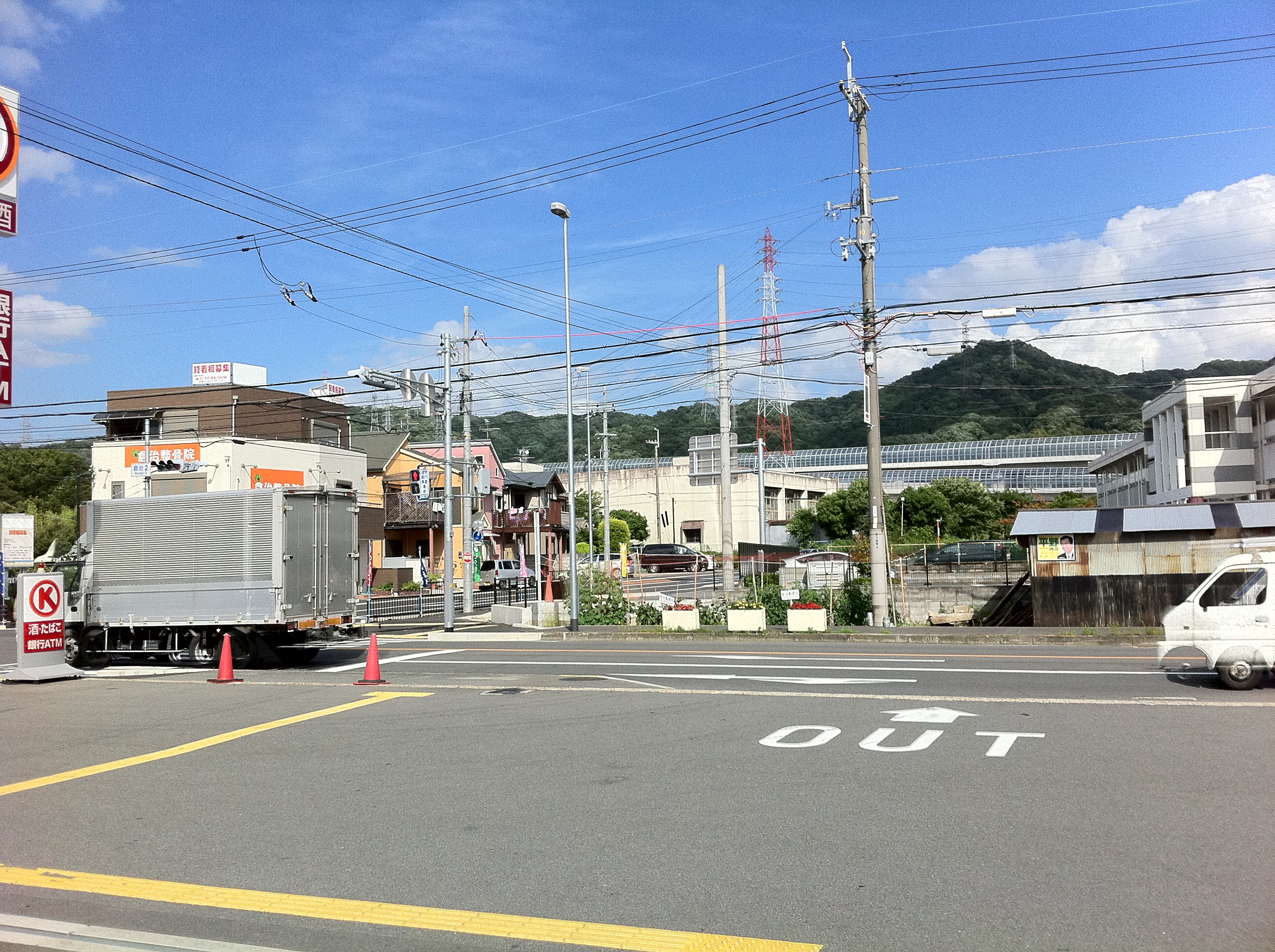 京都から帰還途中の風景